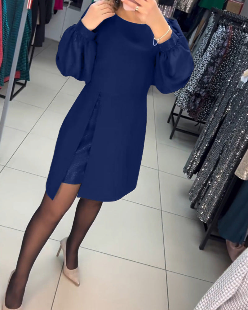 🌷Limited Time 73% OFF💞Elegant Puff Sleeve Dress-10