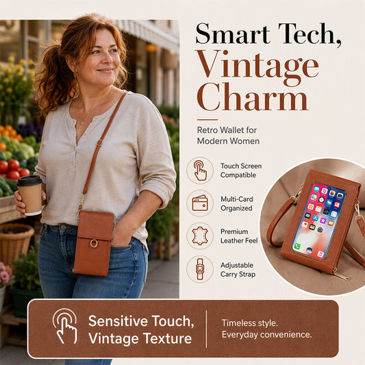 🛍️👜 Anti-Theft Touchscreen Crossbody Phone Bag
