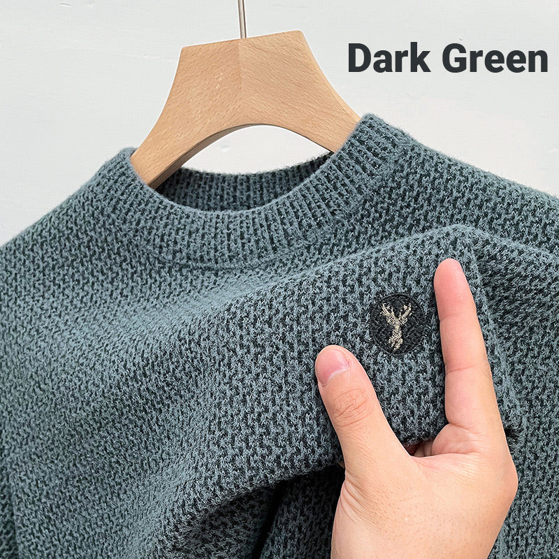 🎁Christmas Specials 50%OFF - Men's Warm Cozy Lined Crewneck Top-12