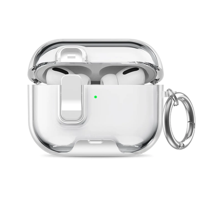 Shockproof Case for AirPods Pro 3 Case (2026) Pro 2 AirPods 4 with Phone Stand & Cleaner Kit, Cute Soft Silicone Cover Case with Keychain for Women Men