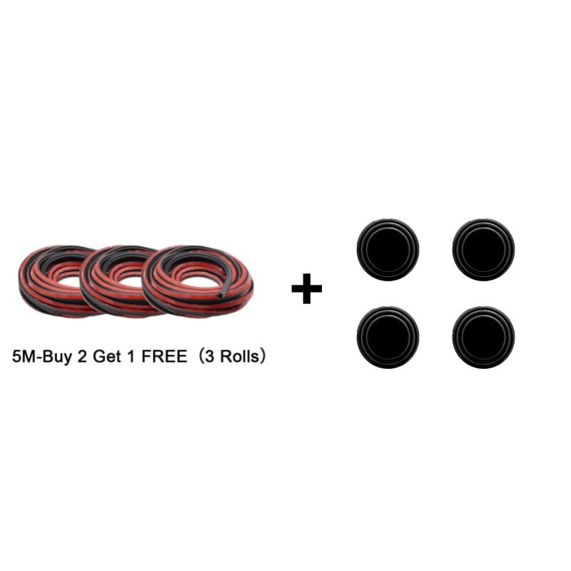 🔇5-hole Automotive Dust-proof and Shock-absorbing Sealing Strip-10