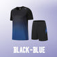 ☀️💦Men’s Loose-Fit Breathable Quick-Drying Athletic T-Shirt & Shorts Tracksuit-11