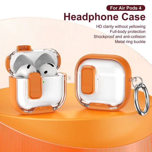 Shockproof Case for AirPods Pro 3 Case (2026) Pro 2 AirPods 4 with Phone Stand & Cleaner Kit, Cute Soft Silicone Cover Case with Keychain for Women Men