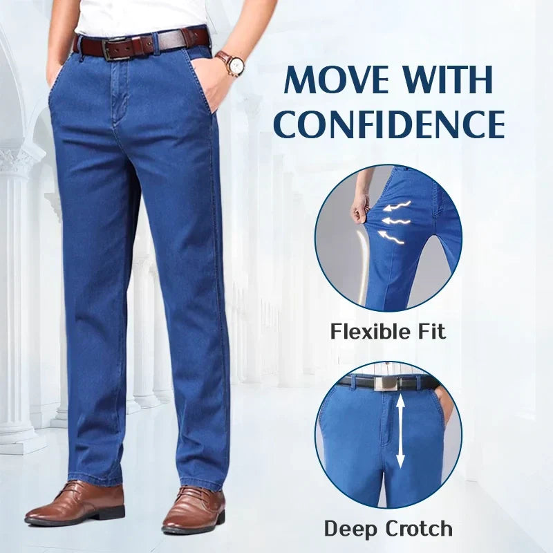 🔥Hot Sales - 47% OFF🔥Men's High Waist Straight Cut Jeans-3