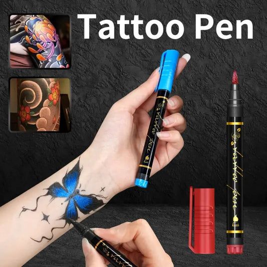 🔥Hot Sale 🎨Perfect For Unique Body Art🔥Temporary Tattoo Markers for Skin