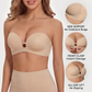 💖LUCKMEEY Womens Strapless Front Closure Bra Push Up Lift Bra Padded Add Cup✨