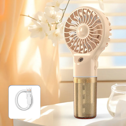 🏖️❄️Portable Handheld Mist Cooling Fan💦Mini Mist Cooling Fan for Hot Summer Days