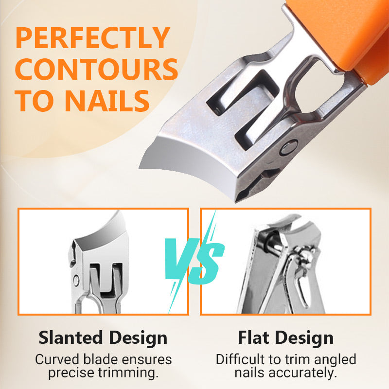 ❤️BUY 2 FREE SHIPPING✈️ Wide Jaw Opening Anti-Splash Slanted Nail Clipper-2