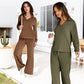 💖49% OFF!👍Women's 2 Piece Sets Outfits Casual Long Sleeve Sweatsuits Sets✨-2