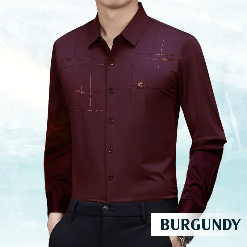 🔥HOT SALE 50% OFF🔥Men's Breathable Ice-Silk Stretch Shirt-3