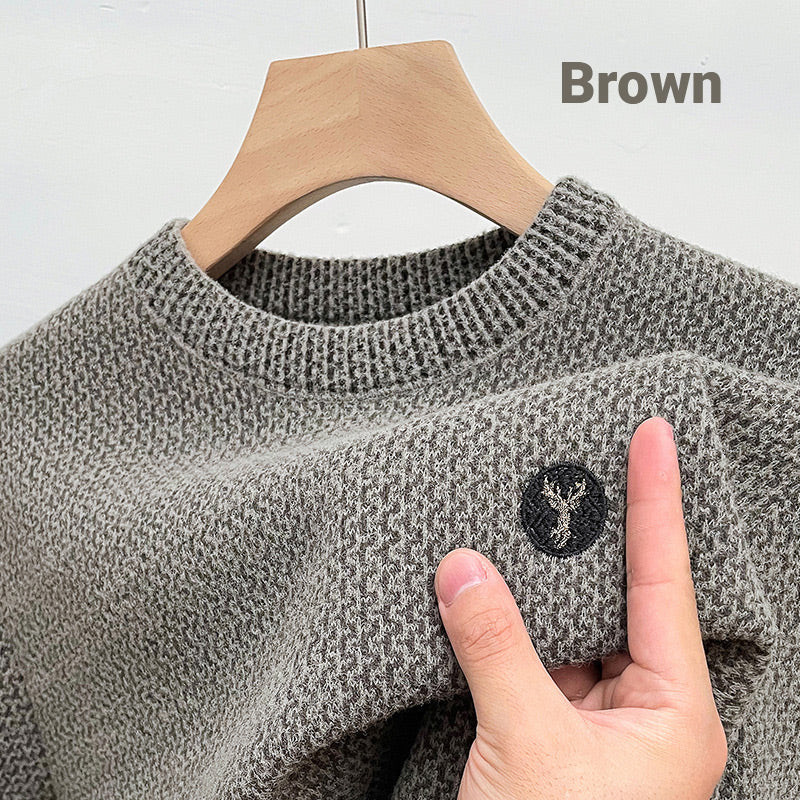 🎁Christmas Specials 50%OFF - Men's Warm Cozy Lined Crewneck Top-11
