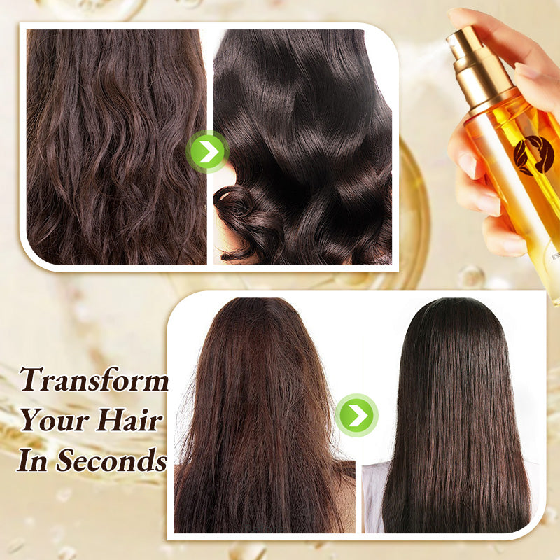 💁‍♀️✨Hair Oil Serum Spray For Curly Hair ✨💆‍♀️Lightweight 3-in-1 Treatment Spray: Shine, Frizz Control & Long-Lasting Curl Definition – No Heavy Residue!-2