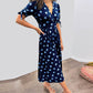 🌷Limited Time 53% OFF💞💃Deep V-neck polka-dot dress-7