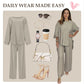 🔥HOT SALE-55% OFF💝Women's Long Sleeve High Waisted Wide Leg Pants Suit-2