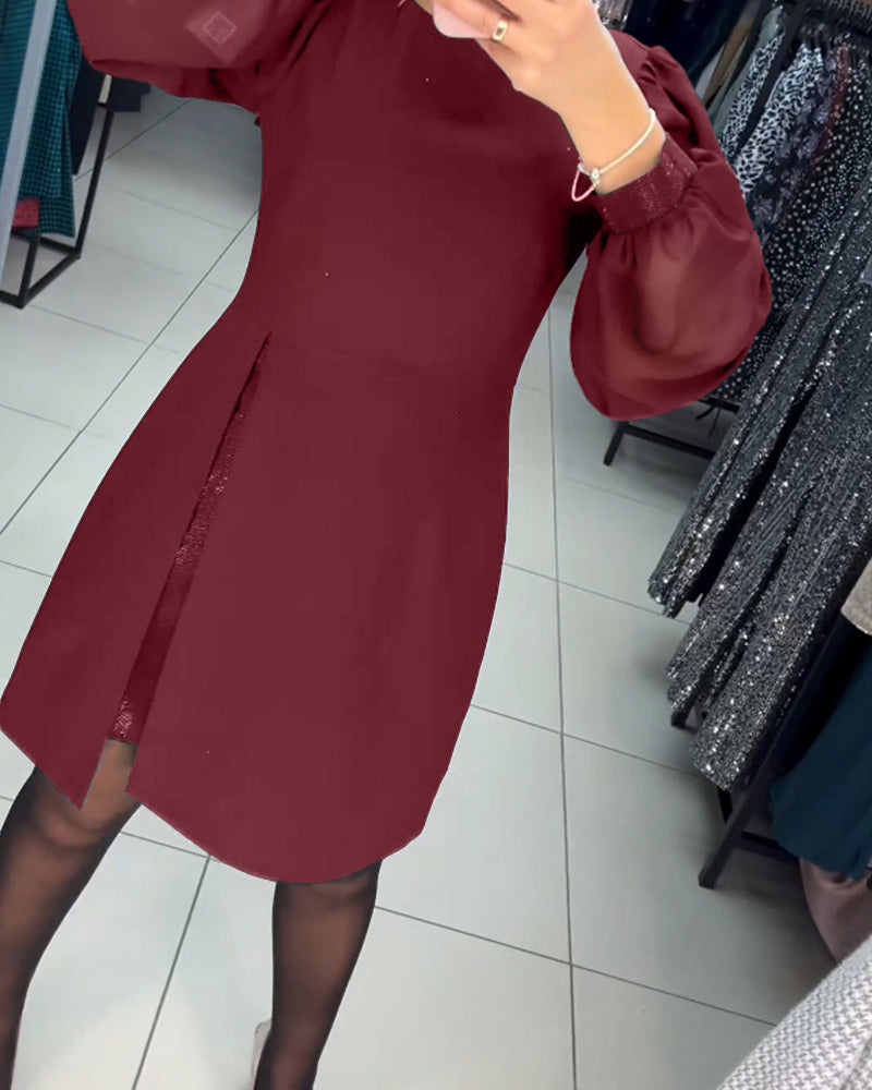 🌷Limited Time 73% OFF💞Elegant Puff Sleeve Dress-12