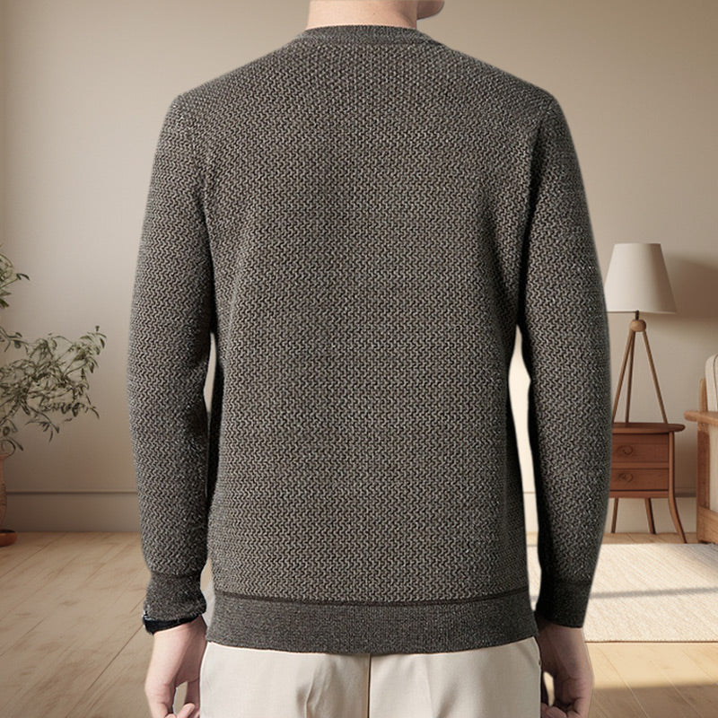 🎁Christmas Specials 50%OFF - Men's Warm Cozy Lined Crewneck Top-2