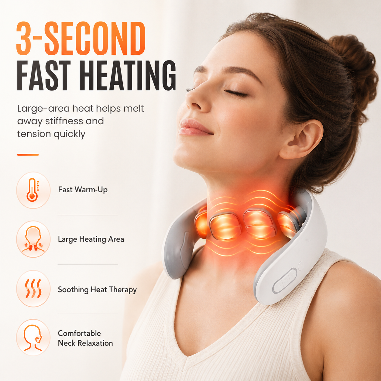 Heated 4D Neck Massager / Portable 4D Neck Relaxer-2