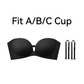 💖LUCKMEEY Womens Strapless Front Closure Bra Push Up Lift Bra Padded Add Cup✨