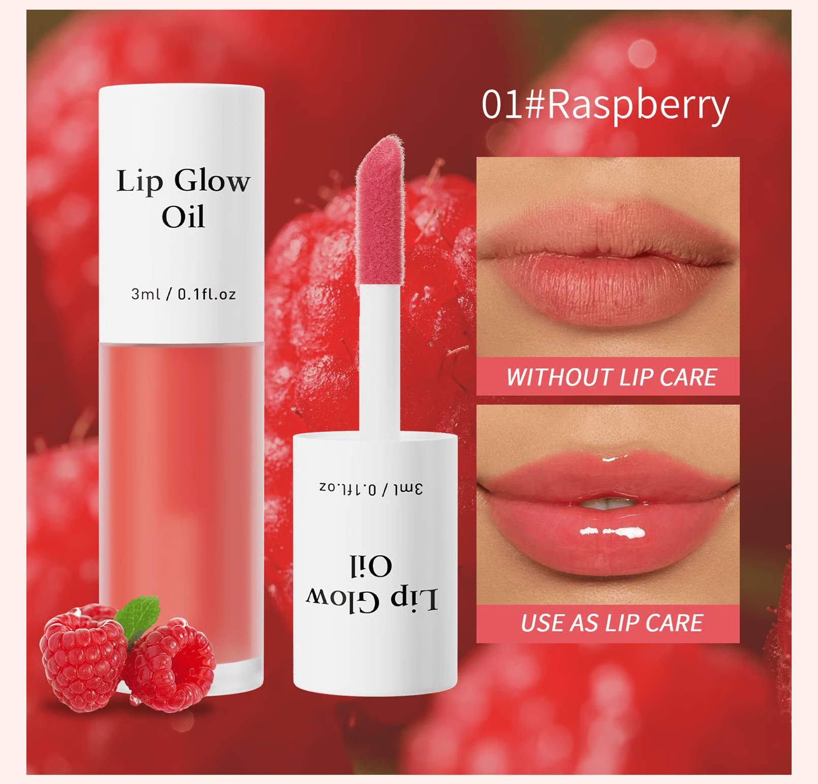 ⏳2026 NEW YEAR BUY MORE SAVE MORE✨ONLY ￡9.99!!!💋Tinted Lip Glow Oil - For Lush, Hydrated Lips with a Natural Glow! 💖-8