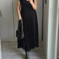 🔥HOT SALE🔥Sleeveless pleated simple solid colour dress-12