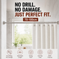 🛏️🔧Adjustable No-Drill Tension Rod – Damage-Free Install, Anti-Slip & Multi-Purpose, Max 15KG Load 🏠