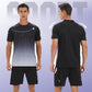 ☀️💦Men’s Loose-Fit Breathable Quick-Drying Athletic T-Shirt & Shorts Tracksuit-4