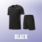 ☀️💦Men’s Loose-Fit Breathable Quick-Drying Athletic T-Shirt & Shorts Tracksuit-14