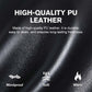 🔥Give the elders a warm winter🍃PU Leather Flat Top Warm Baseball Cap-2