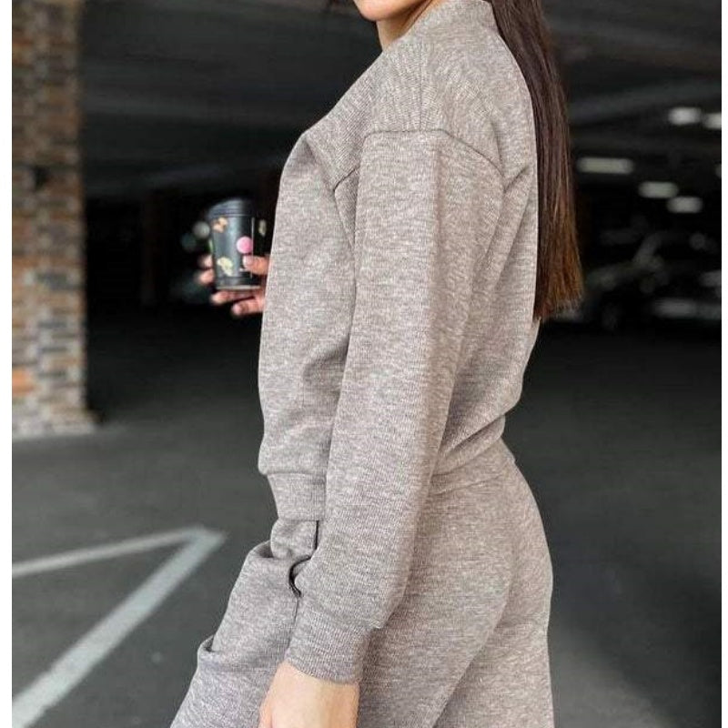 ⏳Limited Sale 50% OFF🌸Women's Knitted Buttoned Jacket and Pants Two-piece Set-6