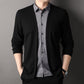 🔥Men's fake two-piece shirt collar knitted cardigan! 👔-2