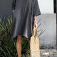 💝Casual solid color cotton and linen dress