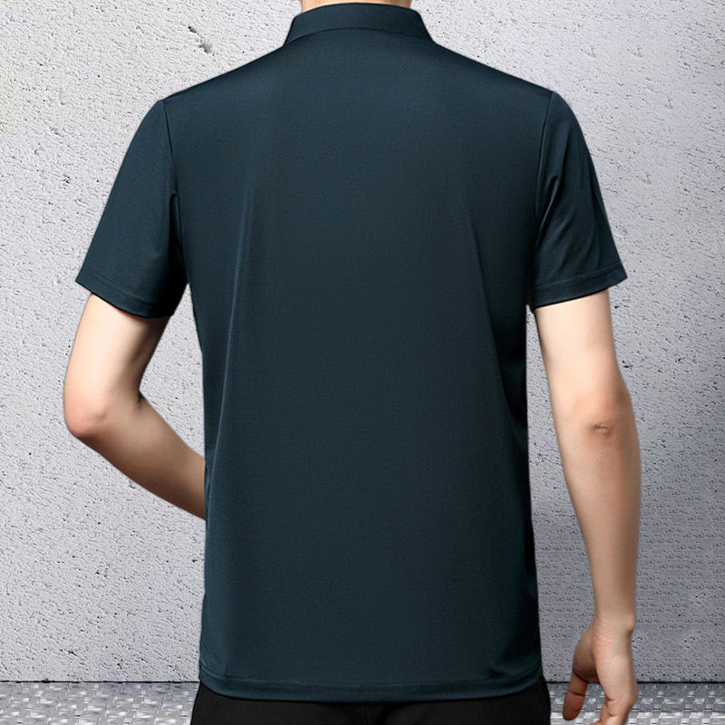 🔥Men’s Casual Lapel Breathable Wrinkle-free T-shirt-8