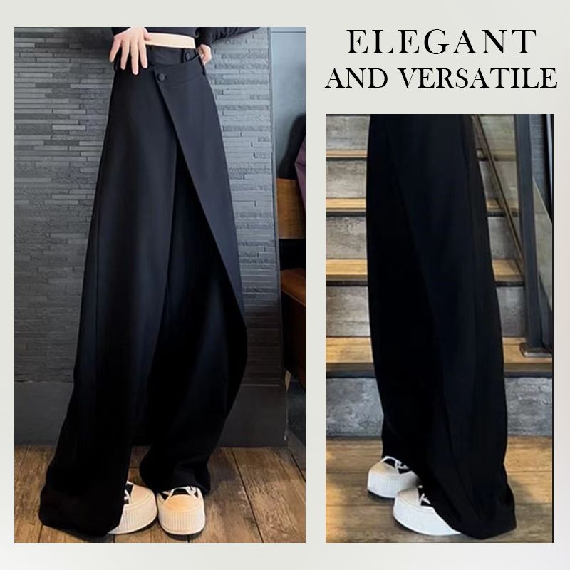 🔥HOT Sale🔥Women's Fashionable Irregular Patchwork Full-length Wide-leg Pants-3