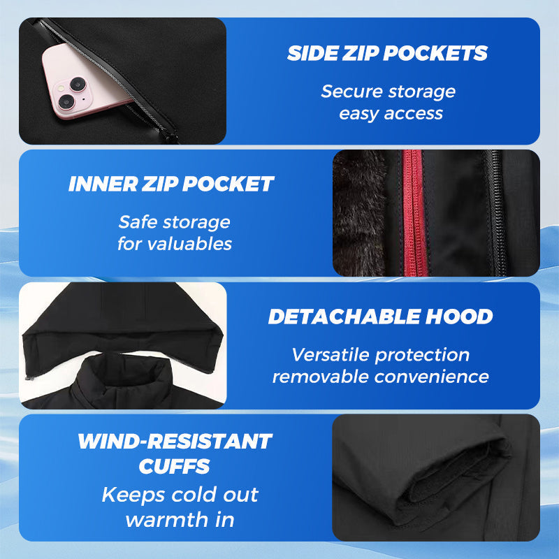 🔥Warm Gift🔥Men’s Thermal Thick Hooded Parka Coat-3