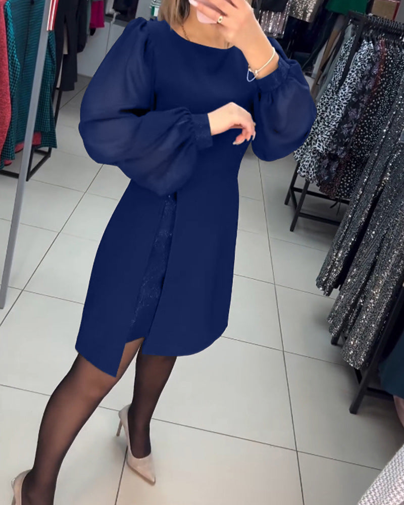 🌷Limited Time 73% OFF💞Elegant Puff Sleeve Dress-14