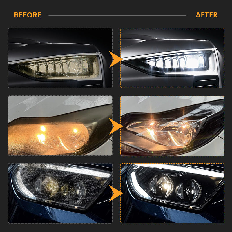 180ml Professional Car Headlight Restorer with Sponge🧽🚗-2