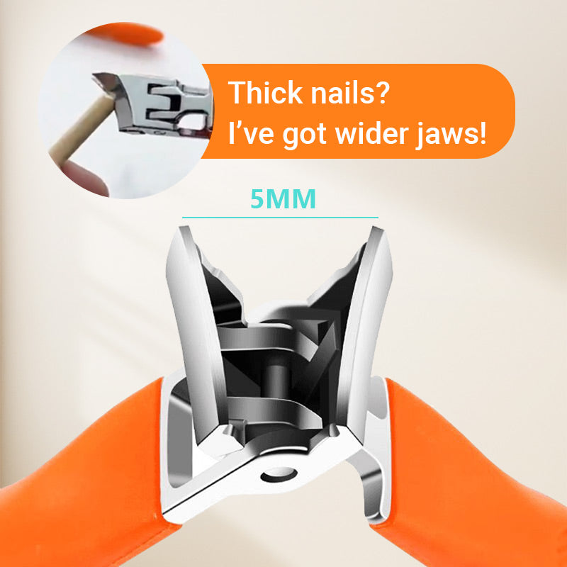 ❤️BUY 2 FREE SHIPPING✈️ Wide Jaw Opening Anti-Splash Slanted Nail Clipper-3