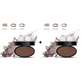 🖌️50K+ Sold!!!🖤Eyebrow Stamp Powder Kit with Applicator Brush, One Press Perfect Brow Stamp, Waterproof Long Lasting 24H Wear Eyebrow Makeup for Lazy Daily Salon-Like Brows