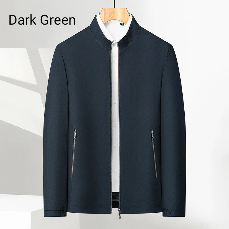 ✨Fall New Arrivals ✨Men's Standing Collar Zipper Casual Jacket-13