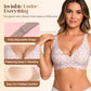 🌷Jelly Wireless Womens Comfortable Wireless Bras Push Up Bralettes Seamless Tshirts Bras Deep V Everyday Bras-3