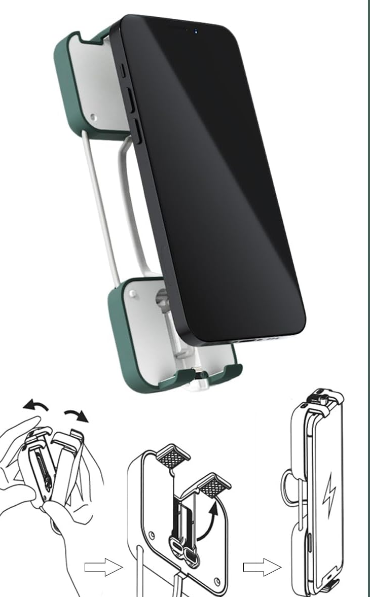 Portable Wireless Charging Treasure Mobile Phone Holder⚡🎉Free Shipping For Two Pieces🌸-3