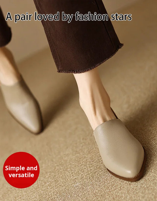 ✨Autumn Hot Sale 55% OFF💕Women's Vintage Pointed Toe Slip-On Soft Shoes-4