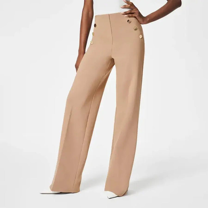⏳Limited Sale 62% OFF🌸Women's Plus Size High Stretch High-Waist Wide-Leg Pants-1