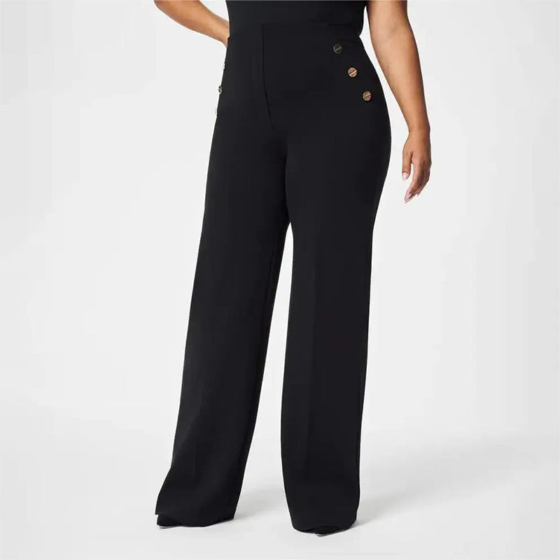 ⏳Limited Sale 62% OFF🌸Women's Plus Size High Stretch High-Waist Wide-Leg Pants-13