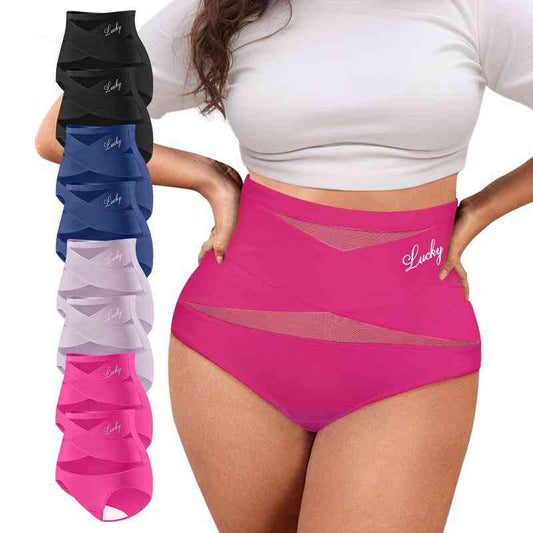 ✨Plus-Size High-Waist Shapewear Briefs -👍Tummy Control Butt Lifting Panties for Women, Comfortable Seamless Underwear