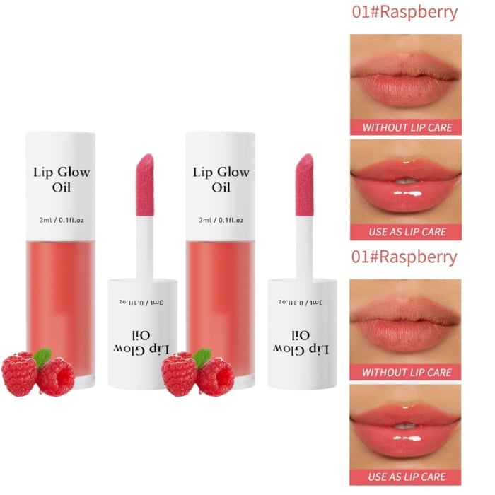 ⏳2026 NEW YEAR BUY MORE SAVE MORE✨ONLY ￡9.99!!!💋Tinted Lip Glow Oil - For Lush, Hydrated Lips with a Natural Glow! 💖-16
