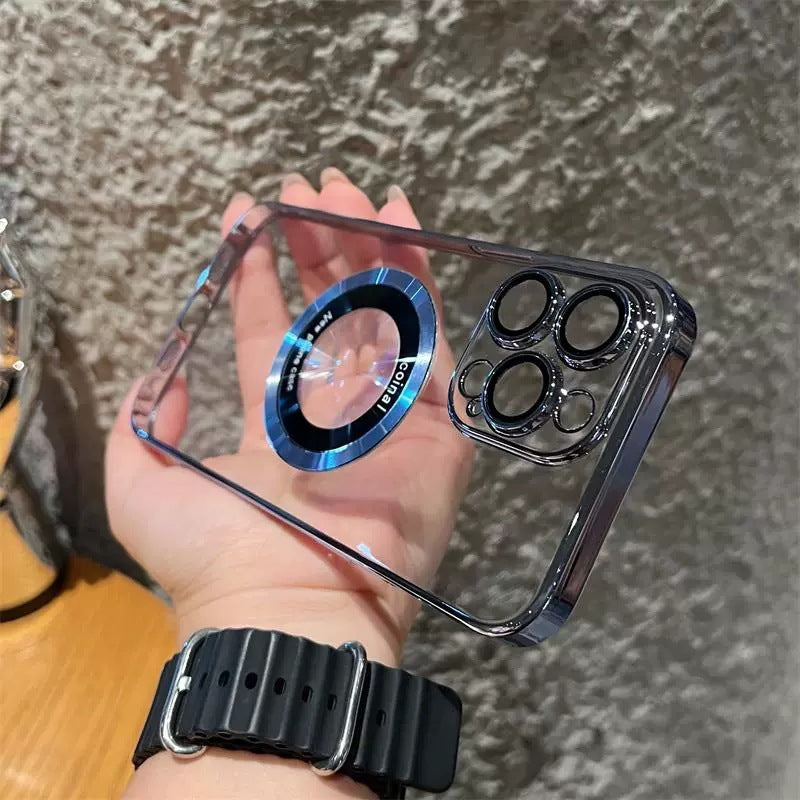 Transparent Magnetic Case For iPhone-2
