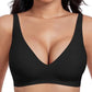 🌷Jelly Wireless Womens Comfortable Wireless Bras Push Up Bralettes Seamless Tshirts Bras Deep V Everyday Bras-11