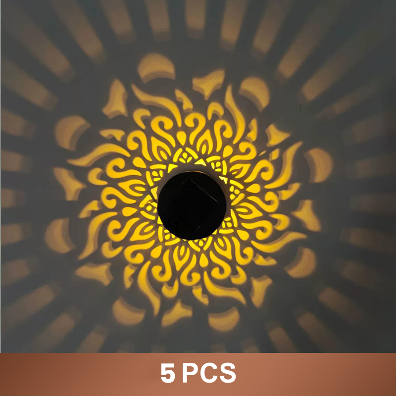☀️ Solar Mandala Light for Garden & Patio – 2-in-1 Floor Lamp & Wall Light – Ornamental Light Decoration with Vintage Effect – Rustproof & Durable-10