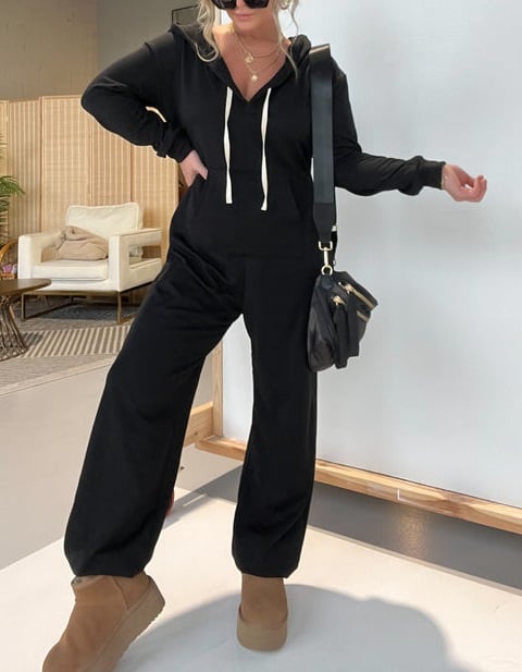 🔥HOT SALE 56% OFF🔥 Cozy Days French Terry Jumpsuit-1